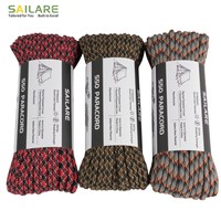 Paracord 550 durable en nylon polyester 4 mm à 7 brins pour bracelets DIY de survie en plein air et camping
