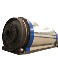 Recyclage de type rotatif respectueux de l'environnement, conversion des déchets de vieux pneus en plastique en machines de catalyse de mazout