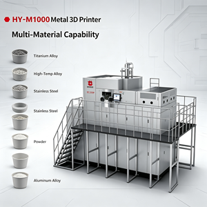 Imprimante 3D industrielle automatique haute vitesse et haute précision HY-M1000 SLM pour métal, avec USB/Wi-Fi et laser haute puissance pour l'acier inoxydable - Product Image 4