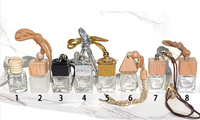 Diffuseur de parfum professionnel pour voiture, bouteilles en verre d'aromathérapie avec support de distributeur, vente en gros directe d'usine