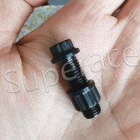 Boulon Beadlock en Titane 5/16" X 1" UNF- 12 Pointes Finition Noire EN STOCK