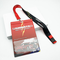 Conception personnalisée d'usine en plastique PVC Événement de travail Presse Insigne Carte d'identité Manchon en plastique Ticket Pouch Holder