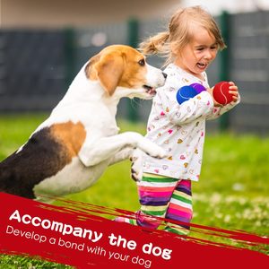 Colorful Heavy-Duty Pet Tennis <b>Balls</b> Durable Rubber Interactive Squeaky Tennis <b>Balls</b> for <b>Dog</b> Fetching Training Easy to Catch - Product Image 6