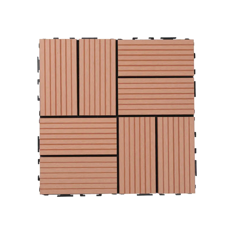 A prova di Uv legno composito di plastica composito wpc decking per pavimento esterno piastrelle composito pavimento esterno parquet per terrazza