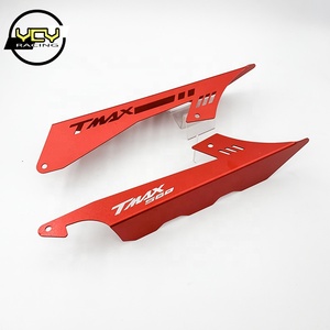 Accessoires de moto adaptés à Yamaha TMAX560 <span class=keywords><strong>TECHMAX</strong></span> modifié CNC couvercle de chaîne arrière couvercle de protection boîte anti-chute - Product Image 4