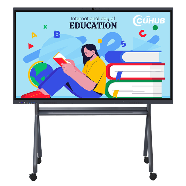 4K Smart Interactive Board with Touch Screen 65/75/86 Inch Flat Panel Display Interactive Whiteboard for Education OEM Product