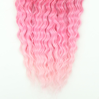 Extensions de cheveux en fibre haute température pour tressage au crochet torsadé, style Ariel Anna Russie, douces, lisses, ondulations profondes et bouclées, double trame machine