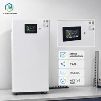 Système de stockage d'énergie domestique mural à batterie solaire LiFePO4 48V 200Ah 10,24 kWh avec BMS pour alimentation de secours hors réseau 51,2V
