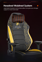 Fauteuil de Gaming Exécutif Pivotant et Inclinable en Cuir PU 4D au Design Unique, Grande Taille, avec Appuie-tête Magnétique et Fonction Pivotante