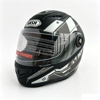 Casques de moto intégraux noirs de haute qualité OFUN – Vente en gros, publicité, personnalisation des autocollants, tailles L et XL pour homme