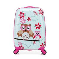 Valise à roulettes pour enfants avec poignée extensible de 16 pouces en aluminium, motif de personnage de dessin animé, valises pour enfants