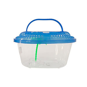 Mini caja de peces de plástico de 18,8 cm, pecera de mano para peces de mascotas, portador de tortugas transparente - Product Image 3