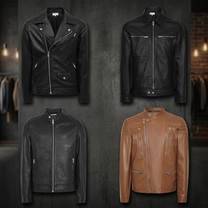 Chaqueta Bomber de Piel de Cordero Genuina CTR SPORTS, Hecha a Medida, 100% Piel de Oveja Suave, 0.9mm, Cuello Camisero, Todos los Colores y Tallas - Product Image 3