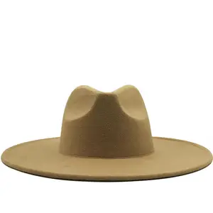 Женская Ковбойская шляпа с широкими полями, шляпы федоры, оптовая продажа