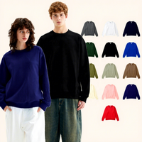 Sweat-shirt classique à col rond en molleton français 450 g/m² 100 % coton, coupe ample unisexe, personnalisable
