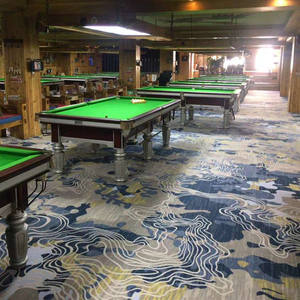 Nouvelle mode antidérapant cinéma hôtel 3D imprimé tapis mur à mur commercial KTV billard salle décor boucle pile imprimé tapis - Product Image 5