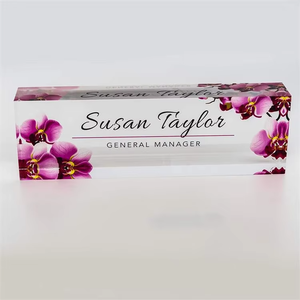 Tùy chỉnh rõ ràng dày <span class=keywords><strong>plexiglass</strong></span> Acrylic Quà Tặng thăng hoa vuông Logo nghệ thuật khối chặn giấy gạch mảng bám thủ công khối Acrylic - Product Image 3