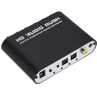 Convertisseur audio haut de gamme multicanal 192 kHz 24 bits DAC optique/coaxial vers sortie 5.1 RCA, carte de conversion audio OEM importée directement d'usine