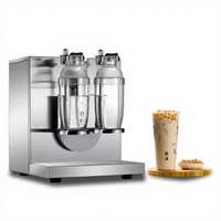 HENGZHI Commerciële Automatische Dubbelkopige Shake Maker met Digitale Timer, Hoge Capaciteit voor Bubble Tea en Melkthee