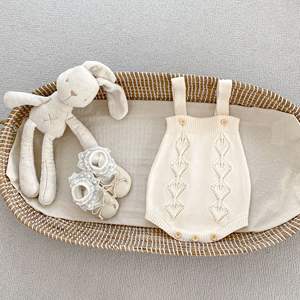 İlkbahar ve sonbahar bebek kolsuz Romper bebek örme hırka ceket <span class=keywords><strong>2</strong></span> parça moda seti yürümeye başlayan kız giysileri - Product Image 6