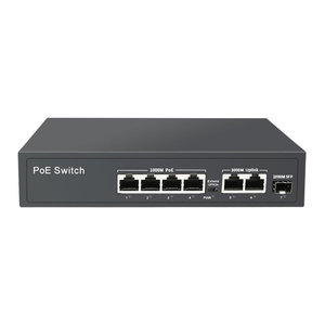 OEM/ODM Unmanaged Gigabit POE Switch 4+2+1 Port Configuration 7 Ports 65W Power 10/100/1000Mbps IEEE802.3AF/AT 14Gbps - Product Image 2