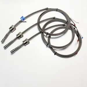 Spring loaded K J PT100 type Spring pressure sensor Temperature controller probe thermocouple