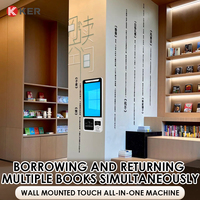 Sewa dan mengembalikan Kios perpustakaan/mesin RFID (perangkat identifikasi frekuensi Radio) layar sentuh kios layanan mandiri