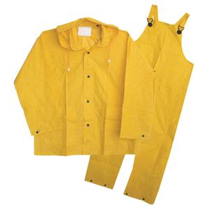 <span class=keywords><strong>Chubasquero</strong></span> de cuero con parches, doble <span class=keywords><strong>capa</strong></span>, transpirable, alta visibilidad, amarillo dividido - Product Image 2