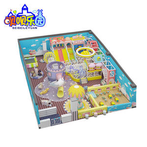 Attrezzature commerciali per bambini al coperto Naughty castello parco giochi Soft Play Slide Set e parco trampolino con trampolino per <span class=keywords><strong>piscina</strong></span> con palla trampolino - Product Image 4