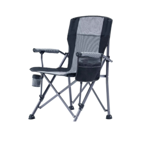 Silla Plegable Moderna de Metal y Hierro con Respaldo Alto y Acolchado para Jardín, Pesca, Viajes, Playa, Niños - Product Image 1