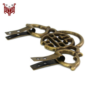 Essence Pavilion Brass Double Happiness Hook 4.5cm 11cm 6cm 13cm For <b>Picture</b> <b>Frame</b> Decorative Painting Hardware Accessory - Product Image 4