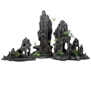 Decoraciones para peceras grandes, modelo de tesoro submarino, adorno para acuario de montaña, casa de árbol, <span class=keywords><strong>cueva</strong></span>, <span class=keywords><strong>puente</strong></span>, decoración para peceras - Product Image 1