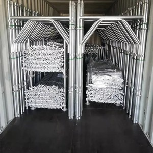 Thép mạ kẽm đi bộ qua giàn giáo mặt tiền thang H khung giàn giáo - Product Image 5