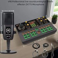 Carte son miniature pour diffusion en direct sur téléphone portable V90, changeur de voix, équipement professionnel de podcast, studio d'enregistrement en direct