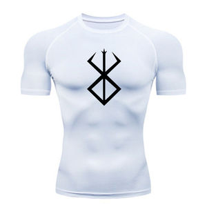 Camiseta de compresión para <span class=keywords><strong>hombre</strong></span>, camiseta elástica de secado rápido para correr, <span class=keywords><strong>baloncesto</strong></span>, manga corta, para <span class=keywords><strong>hombre</strong></span>, <span class=keywords><strong>mallas</strong></span> deportivas para Fitness - Product Image 4