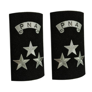 Tùy chỉnh vàng và bạc Đội Trưởng epaulette Neo 3D thêu bay vai phù hiệu ren Bán buôn phụ kiện dệt huy hiệu - Product Image 6