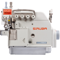 Machine à surjeter à grande vitesse à lit cylindrique à alimentation supérieure Siruba 700KS/KST