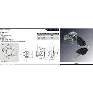 1002 tübüler kam kilidi mobilya kam kilidi ve somun kam kilidi emniyet pimi - Product Image 3