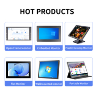 Moniteur à cadre ouvert Zhixianda 17 pouces 1280*1024 Écran tactile capacitif résistif LCD avec AV BNC VGA USB