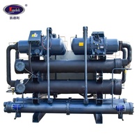 Enfriador de compresor de tornillo refrigerado por agua Capacidad de enfriamiento para 173 KW 50 HP en enfriador de hospital y hoteles