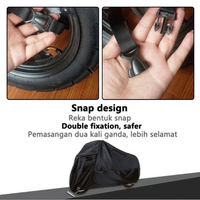 Housse de moto Kocco KCMC009 facile à transporter, imperméable, pour extérieur, en tissu Oxford 210D et revêtement PU, protection solaire, tailles XL-XXXL
