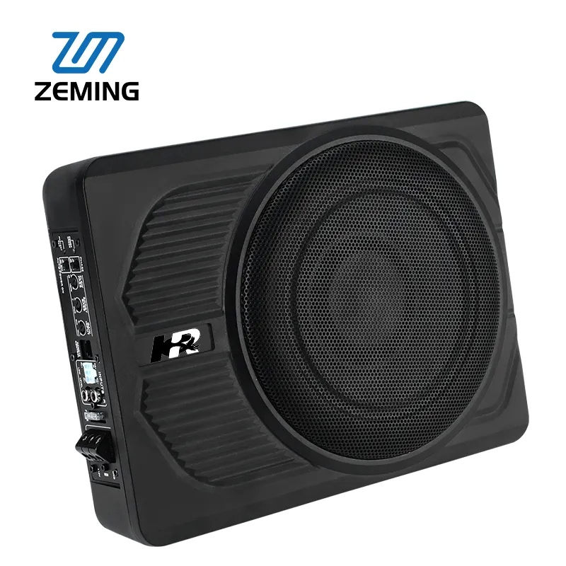 Car 1000w Powered Underseat Sub Bass Woofer Slim 8ohm 10 Inches 300w Power Supply Amplifier Subwoofer Speakers