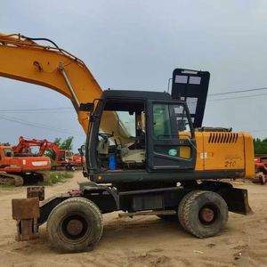 High Quality Used Hyundai 210W-7 21 Ton Wheel Excavator with <b>Engine</b> Gearbox Pump-South Korea 2022 <b>Model</b> CE Certified - Product Image 1