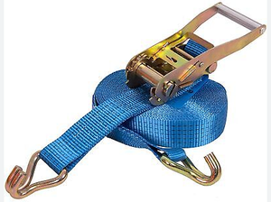 Cinghia di Fissaggio a Cricchetto con Gancio Doppio a J da 50mm, Capacità 2500kg, per Ancoraggio Carico - Product Image 2