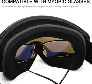विरोधी कोहरे चुंबकीय स्की काले चश्मे कस्टम बर्फ स्नोबोर्ड चश्में स्नोमोबाइल काले चश्मे स्की चश्मा - Product Image 3
