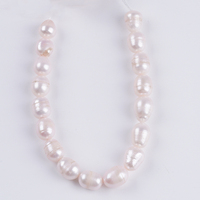 Perles d'eau douce en vrac de 18 cm, 8-9 mm, teintes en rose, forme de riz, pour la fabrication de bijoux