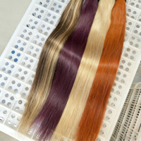 Extensions de cheveux naturels européens en mèches, échantillon gratuit du fournisseur d'usine