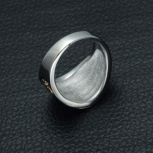 Acciaio inossidabile medio oriente turco <span class=keywords><strong>Kayi</strong></span> Ertugrul anello lettera Y anello in acciaio inox gioielli anelli uomo - Product Image 2