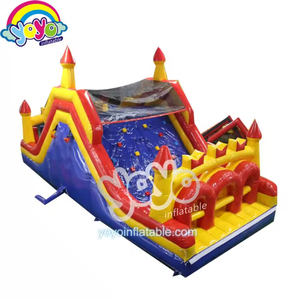 Parcours d'obstacles gonflable en bâche PVC de qualité commerciale pour adultes et enfants, avec souffleur et accessoires de réparation, utilisation intérieure et extérieure - Product Image 1