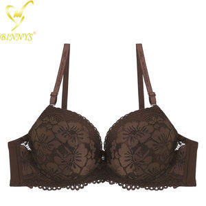 Binnys venta al por mayor Floral Womens <span class=keywords><strong>Brallette</strong></span> alta calidad Nylon C Copa señoras ropa interior Sexy Lencería encaje Underwire Soutien Gorge - Product Image 5